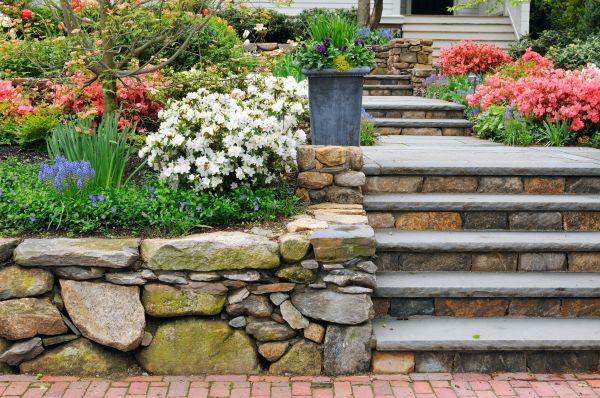Stone Stairs Repair in Fayetteville