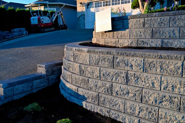 Stone Retaining Wall Repair in Fayetteville